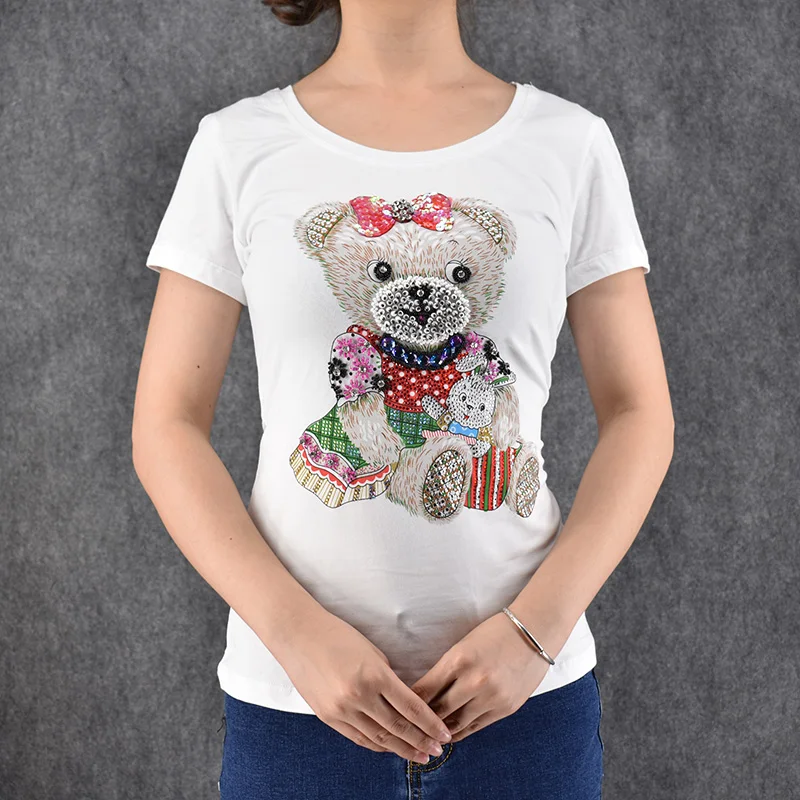 Camisas Femininas лето 2016 футболка с короткими рукавами для девочек Женская узором