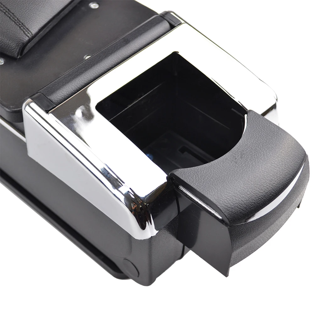 Для Suzuki Vitara- ящик для хранения подлокотник содержание подлокотника вращающийся черный кожаный пепельница