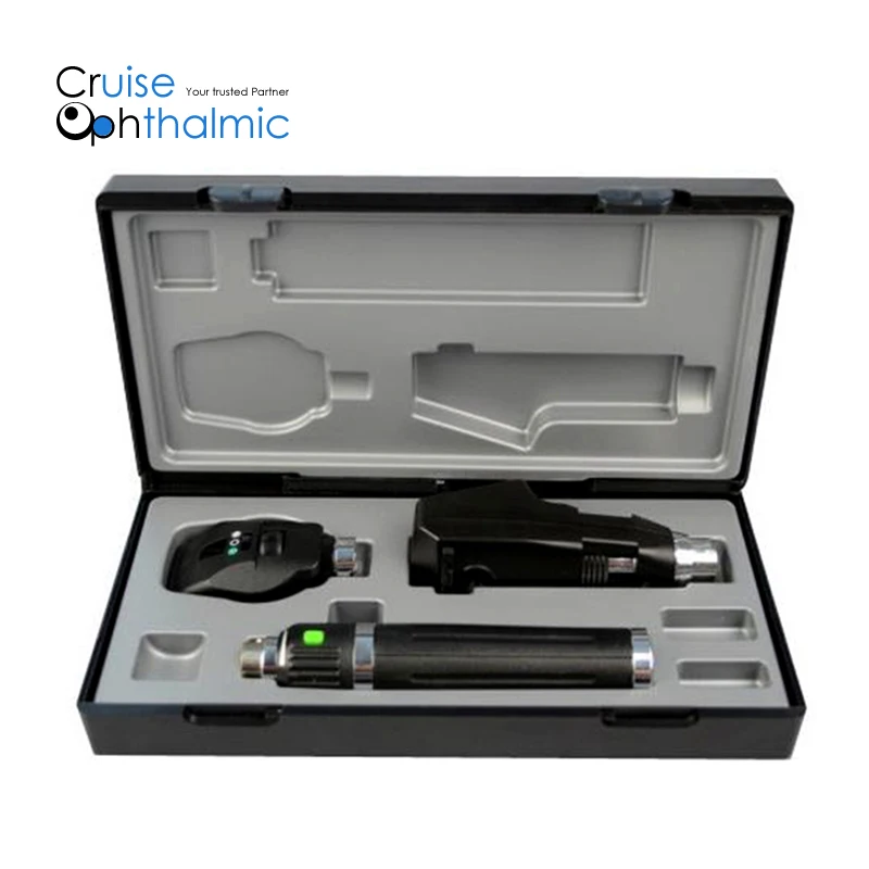 Juego de oftalmoscopio y retinoscopio de bolsillo recargable DW1330