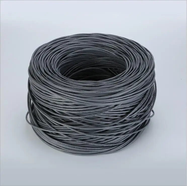 

engineering network line high-speed twisted-pair super five four pairs of cable flame retardant copper core network line factory