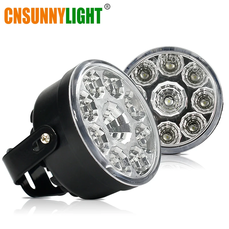 

CNSUNNYLIGHT 2Pcs Car Daytime Running Light Assembly White 12V Auto DRL Fog Day Light Replace For Toyota Car-Styling Accessories
