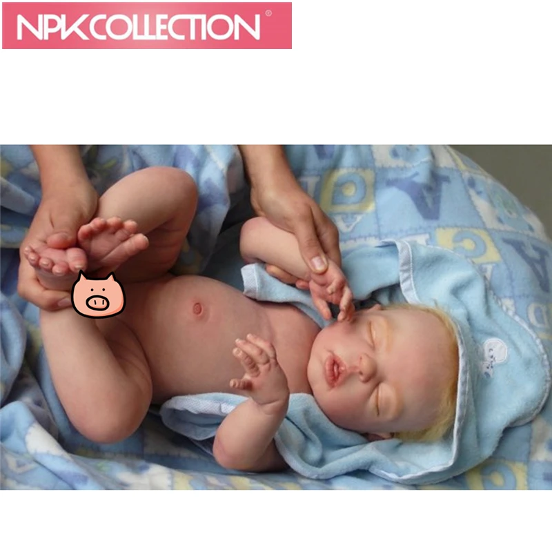 

Silicone Reborn Baby Doll Kit Accessories,DIY Vinyl Silicone Reborn Baby Sleeping Doll Mold Lifelike Handmade Doll Kit