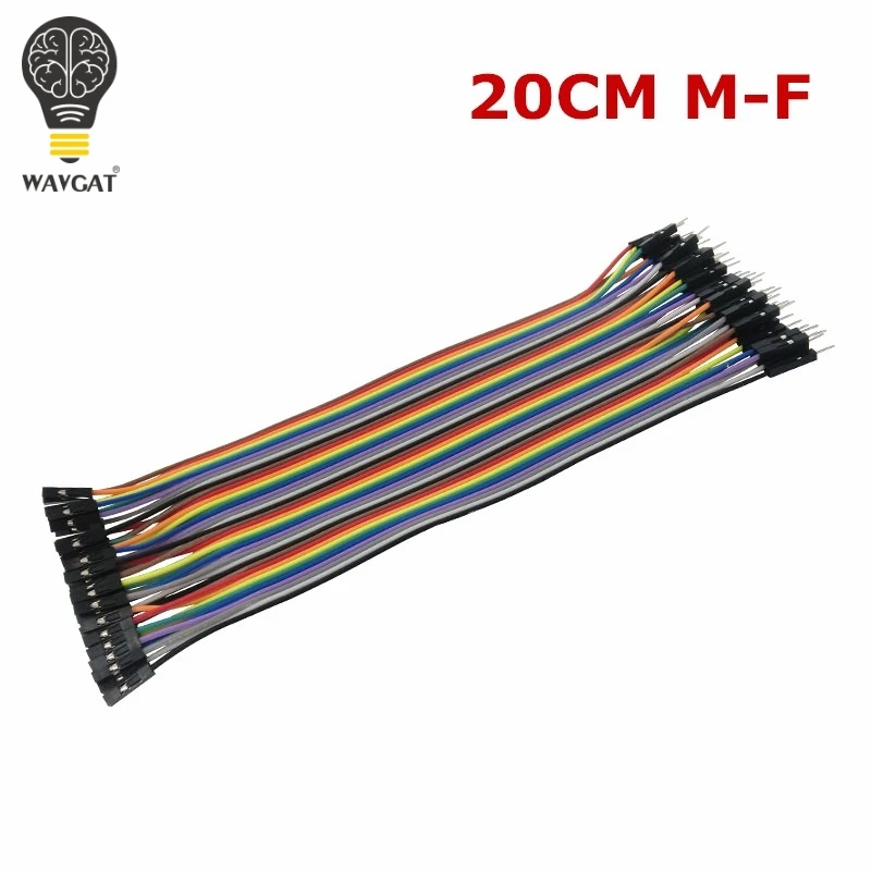 

male to female dupont line 40pcs dupont cable jumper wire dupont line 2.54MM 20cm for arduino SKUGM