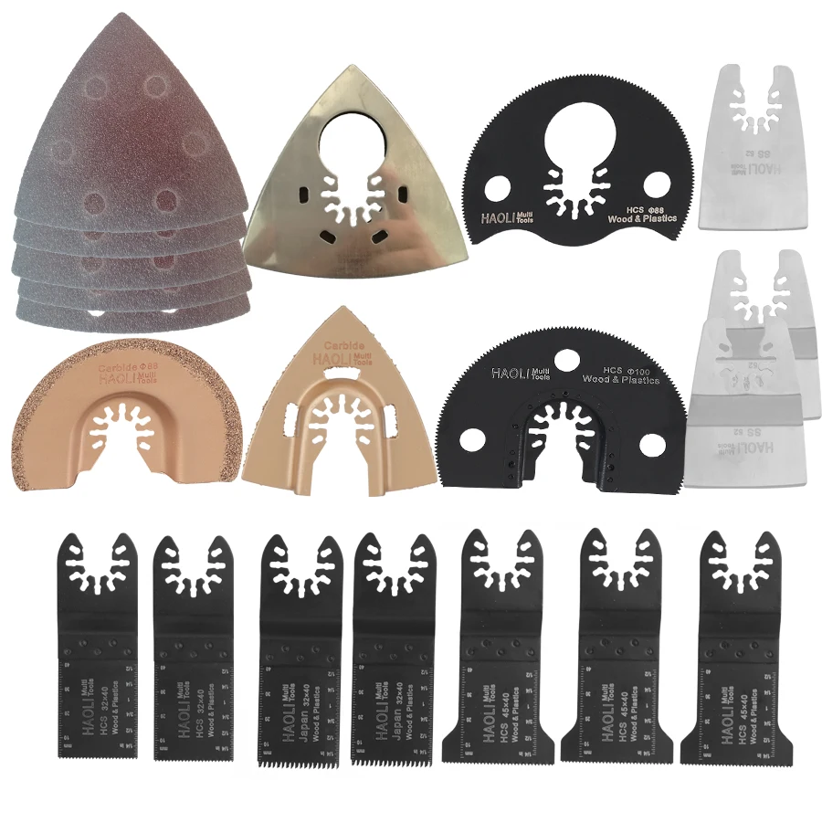 

quick release 65 pcs/set oscillating Tool Saw Blade Accessories fit for Multimaster power tools for Fein,Dremel