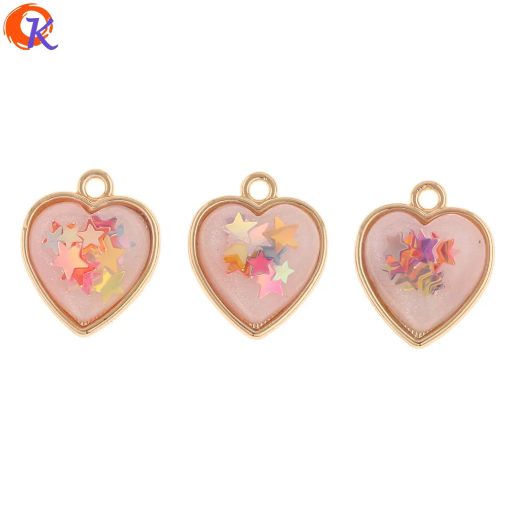 

Cordial Design 100Pcs 14*17MM Jewelry Accessories/Earrings Connectors/Heart Shape/DIY Making/Charms/Hand Made/Earring Findings