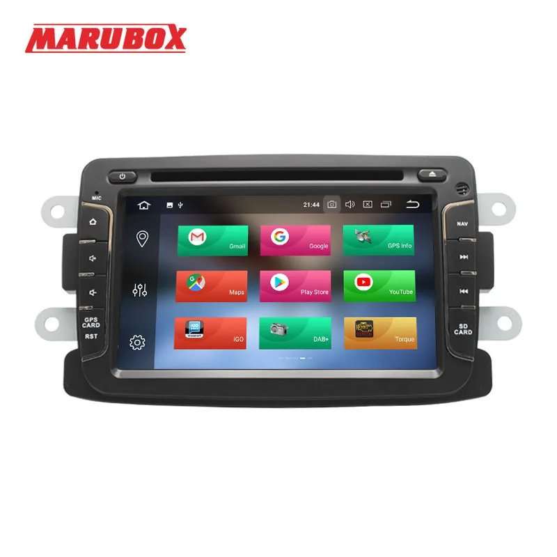 Excellent MARUBOX 1Din Android 8.0 For Duster Renault 2010-2015,Logan,Sandero GPS Navi DVD Stereo Radio Car Multimedia Player 7A602PX5 2