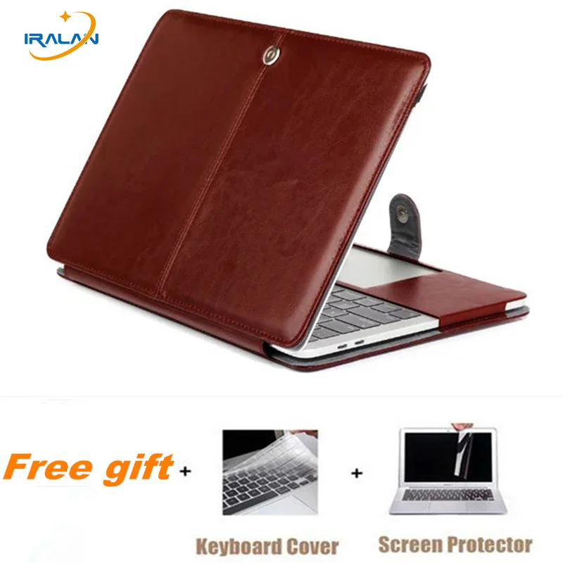 Hot Laptop luxury Smart for new pro touch bar case PU leather for