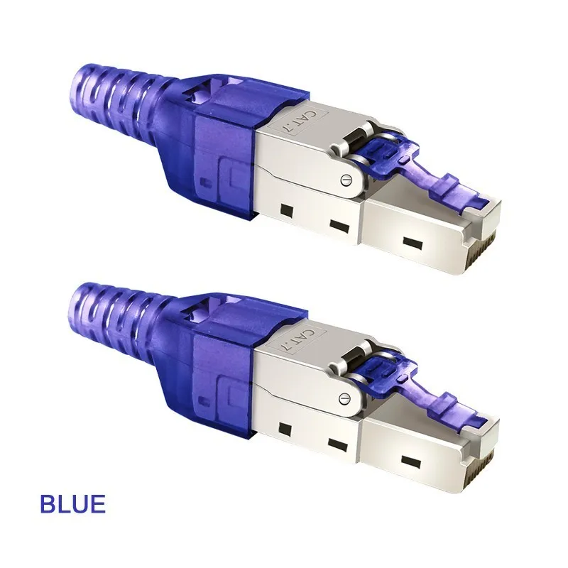Горячая Распродажа! 2 шт. CAT7 экранированная Хрустальная головка FTP RJ45 разъем