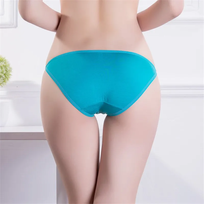 Пикантные Для женщин трусики нижнее белье T-back Модальные супер Low Rise Thong девушки нижнее белье дамы трусы Мягкий хлопок промежности 1 шт FUNCILAC