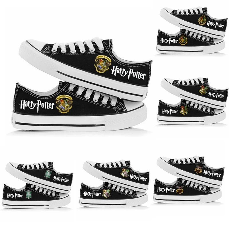 Movie Harry Potter Women Men Canvas Shoes Sneakers Boys