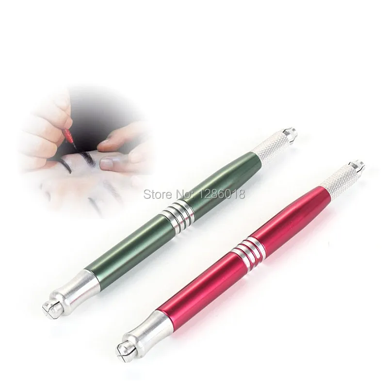 

100pcs Professional Microblading pen for permanent makeup machine Manual eyebrow pen 3 in 1 usage