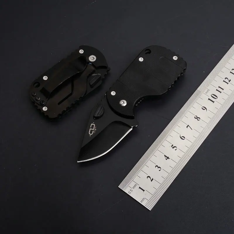 

Hysenss QQ Pig Small Pocket Folding Knife 420C 54HRC Outdoor Camping Hunting Survival Pocket Utility Keychain EDC Tools