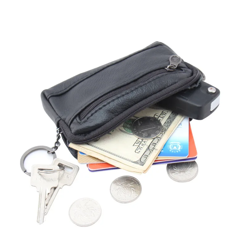 

Car Multifunction Key Holder Large Capacity Key Bag Men's Leather Coin Purse Slim Card Bag Women's Vintage Leather Key wallets