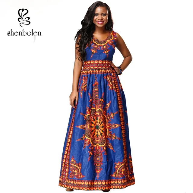 Robe africaine pour femmes mode traditionnelle dashiki coton batik robe africaine cire imprime tissu super cire
