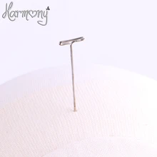 50 шт/лот т шпильки для парик для волос, тупей, плетение волос делая фиксированные на холсте головы Т Форма иглы инструмент