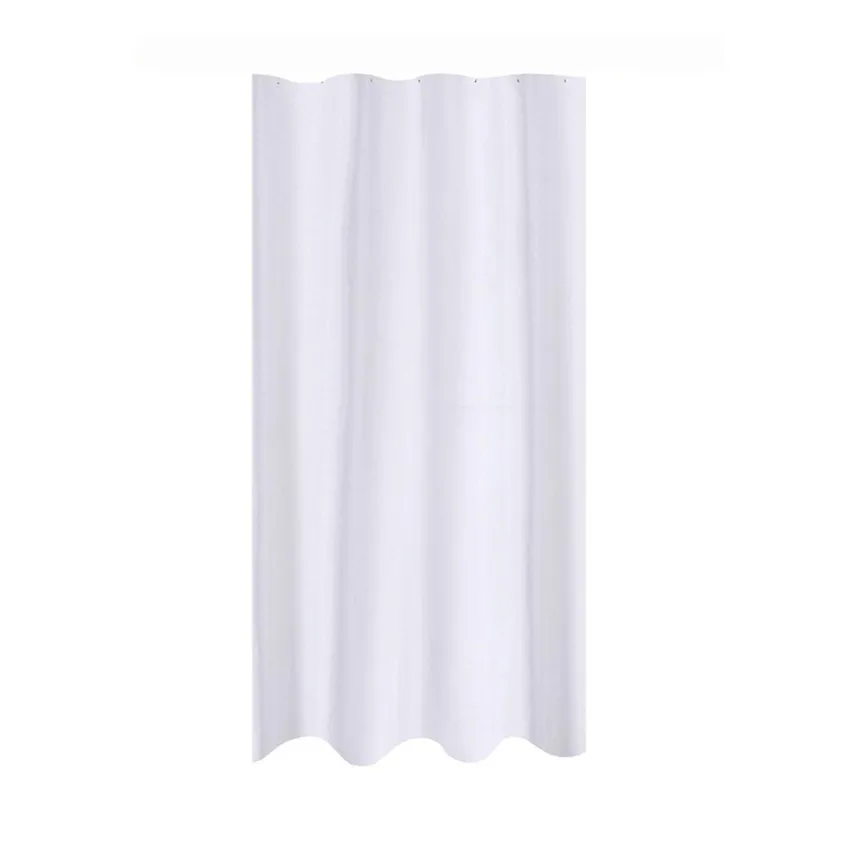 Black Fabric Shower Curtain Waterproof Mold Mildew Resistant East Care Curtains