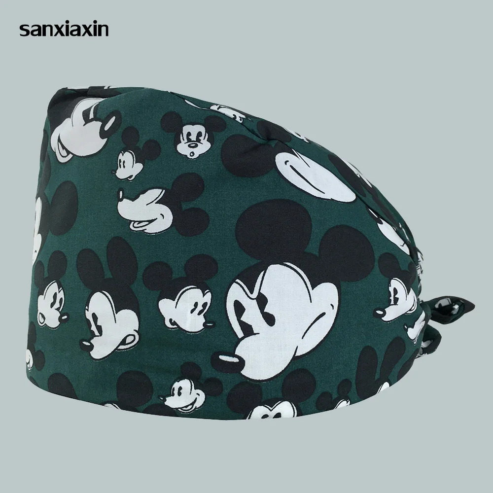 

New high quality doctor nurse cap Medical surgical hats adjustable operating pet mask dental clinic pharmacy work hats women&men