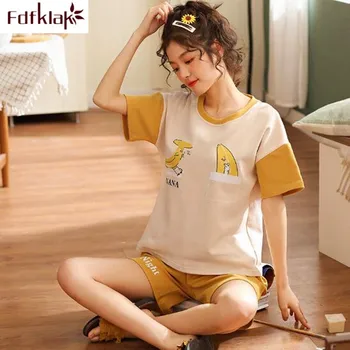 

New home clothes for women sleepwear shorts sets summer pyjama femme pijamas women's nightwear pajama large size girl's pajamas