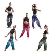 New Floral Print Pants Women Loose Elastic Waist Casual Thai Pants Summer Boho Beach Pants men s mid rise micro elastic boho active loose patchwork print shorts pants