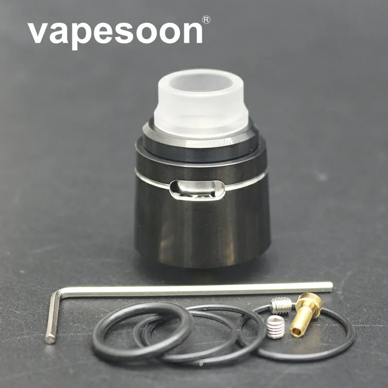 

Vapesoon Newest Style V24 RDA Atomizer 24mm Diameter 810 Thread Adjustable Airflow Tank For Electronic Cigarette