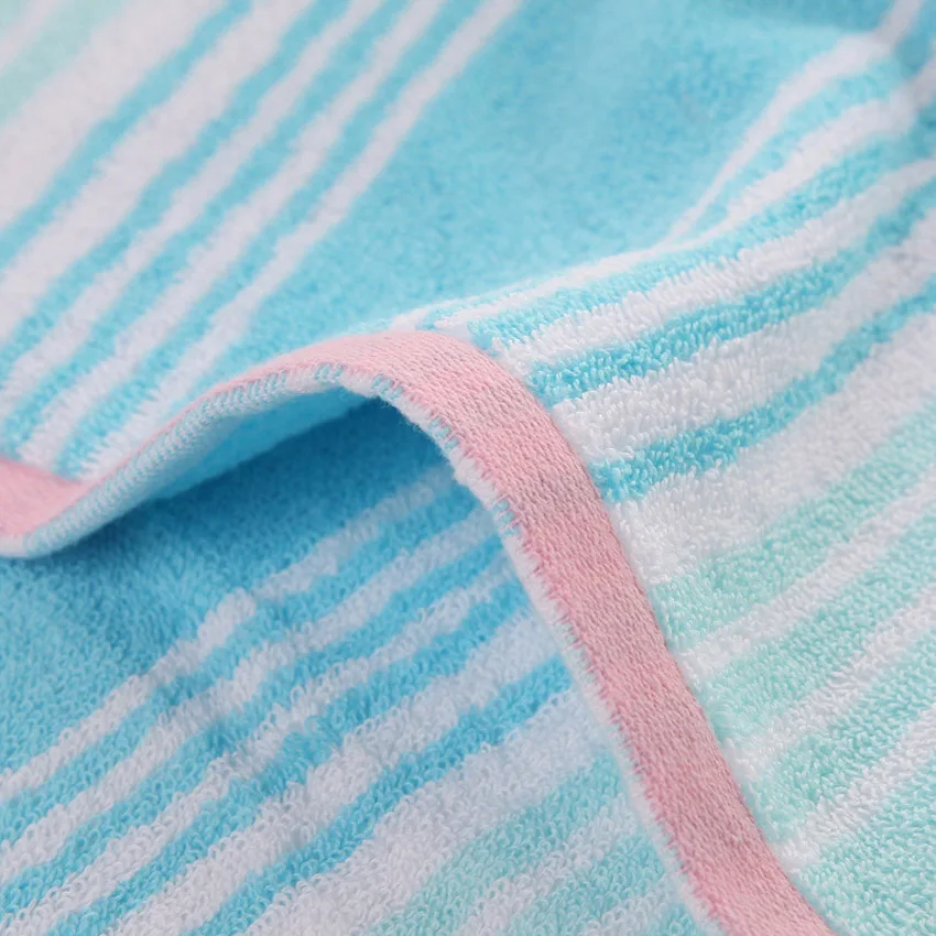 Хлопковое Полосатое красивое полотенце для лица пляжное гостиничное спортивное полотенце 34*74 см домашний душ купальное полотенце для рук для взрослых с кисточками