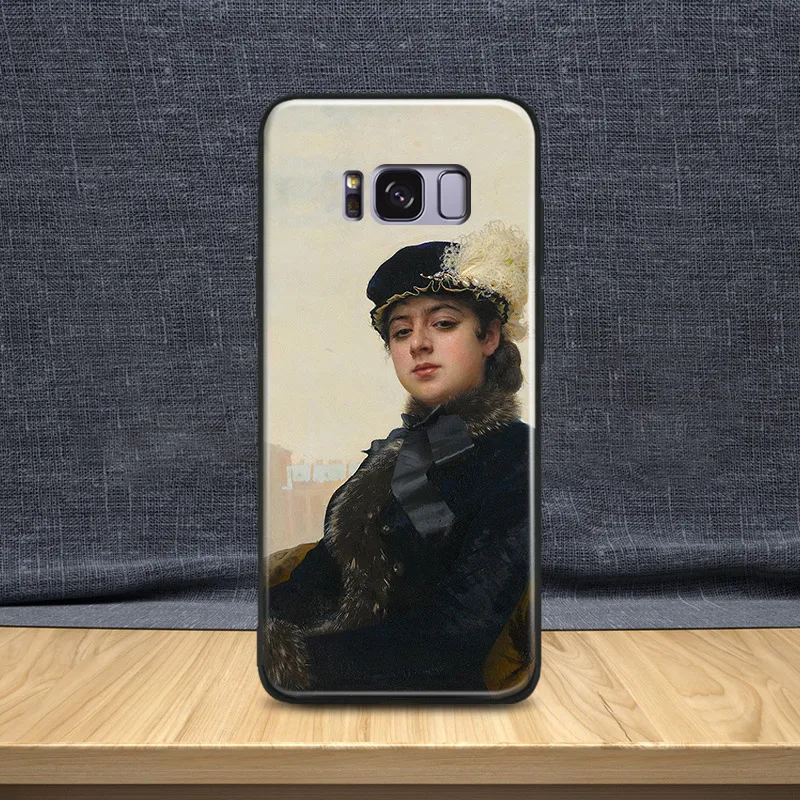 

Famous art oil painting Aesthetics TPU Soft Silicone Phone Case Shell Cover For Samsung S7 Edge S8 S9 Plus Note 8 9