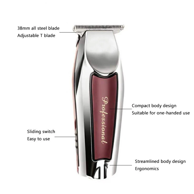 Профессиональная машинка для стрижки волос, электрический точный триммер для волос, триммер для стрижки бороды и волос