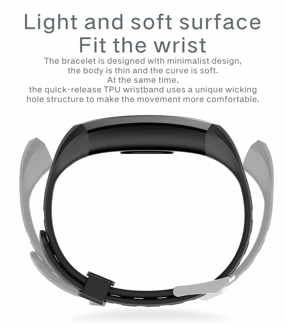 Q11 Смарт-часы Водонепроницаемый Фитнес-браслет с большим сенсорным экраном OLED сообщение частота сердечных сокращений отслеживание активности умный браслет