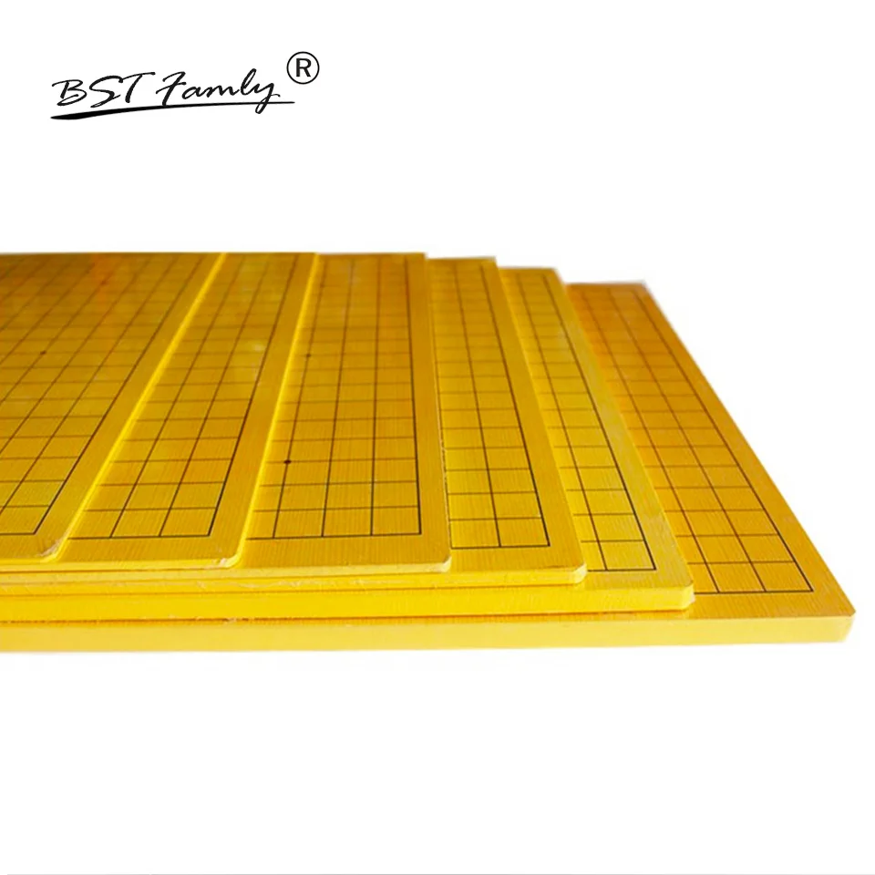 

BSTFAMLY Wooden Go Chess 19 Road Chessboard 44cm*47cm*0.3cm Back is Chinese Chessboard / 13 Road Old Game of Go Weiqi Board GB01