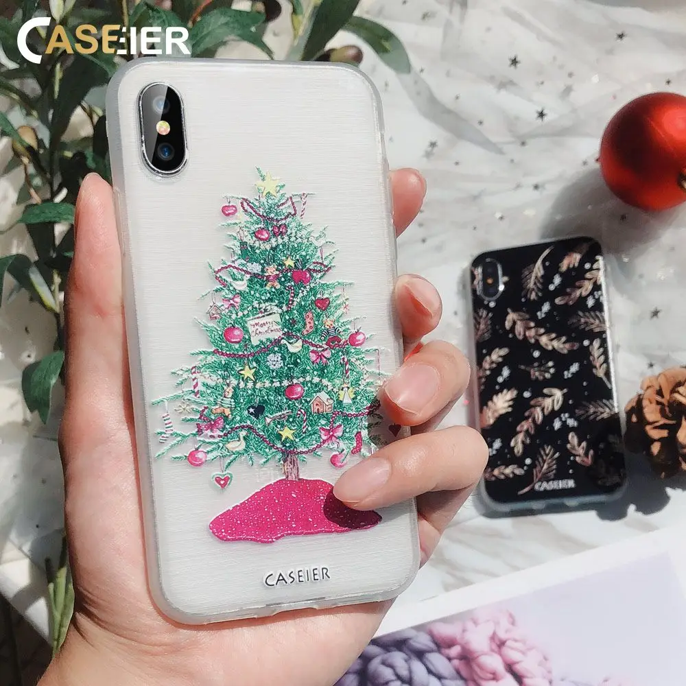 Рождественский чехол caseier для Xiaomi Redmi Note 5 Plus 2019 новогодний телефона Футляр 4x 4A