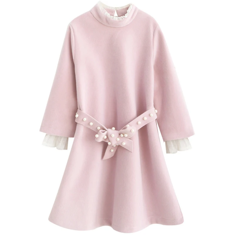 

Winter Spring Nursing Dress Breastfeeding Clothes Lace Patchwork Dresses for Pregnant Women Elegant Fashion Pregnancy Clothing