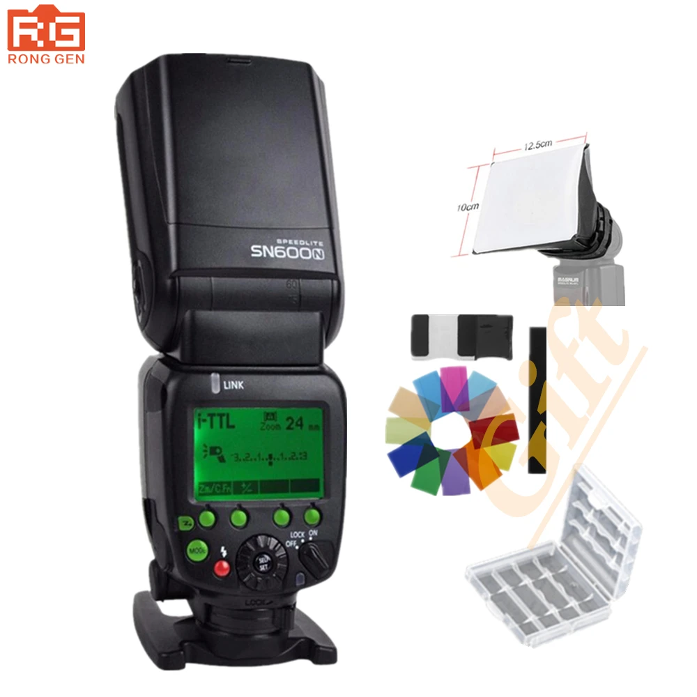 SHANNY SN600N быстродействующая Фото Лампа для вспышки Nikon i-TTL/M/RPT высокоскоростная