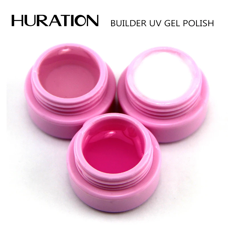 

Huration 5G Nail Art Manicure Clear Pink Extending Natural 3 Color Camouflage Hard Jelly Builder French Nail Extend Gel Builder