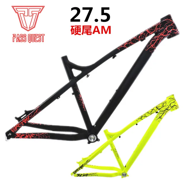 Cheap QUEST AM 27.5 Hard-tailed AM mountain bike frame 142 * 12 specifications rear wheels 650B Bicycle Frame 