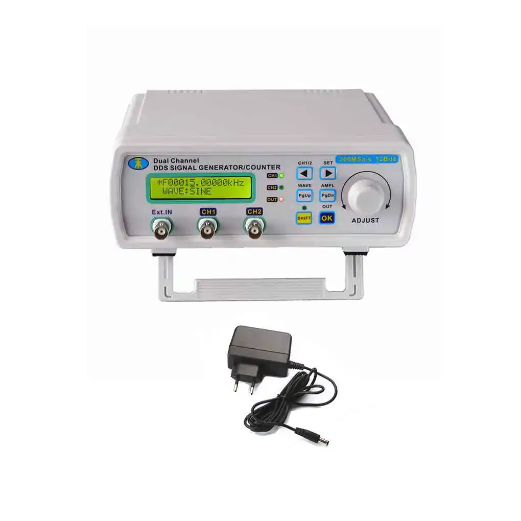 

MHS5200A 25MHz Digital DDS Dual-channel Signal Source Generator Arbitrary Waveform Frequency Meter 200MSa/s