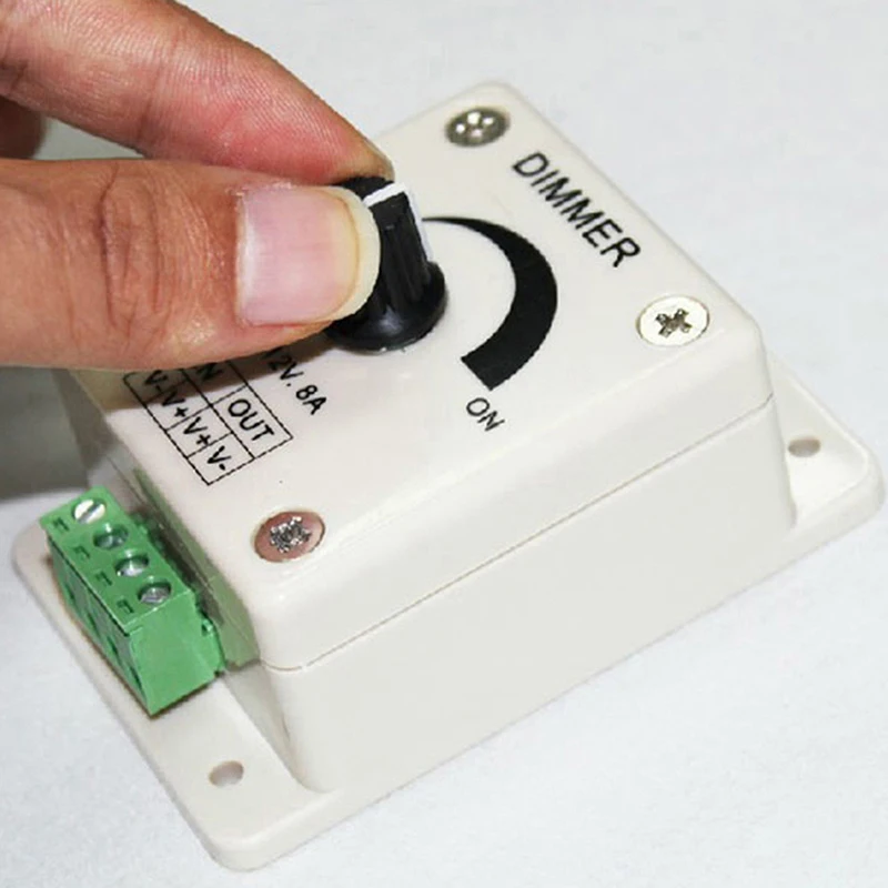 VIPMOON DC12 24V 8A светодиодный диммер на/выключения контроллер для SMD 3528 5050 один Цвет
