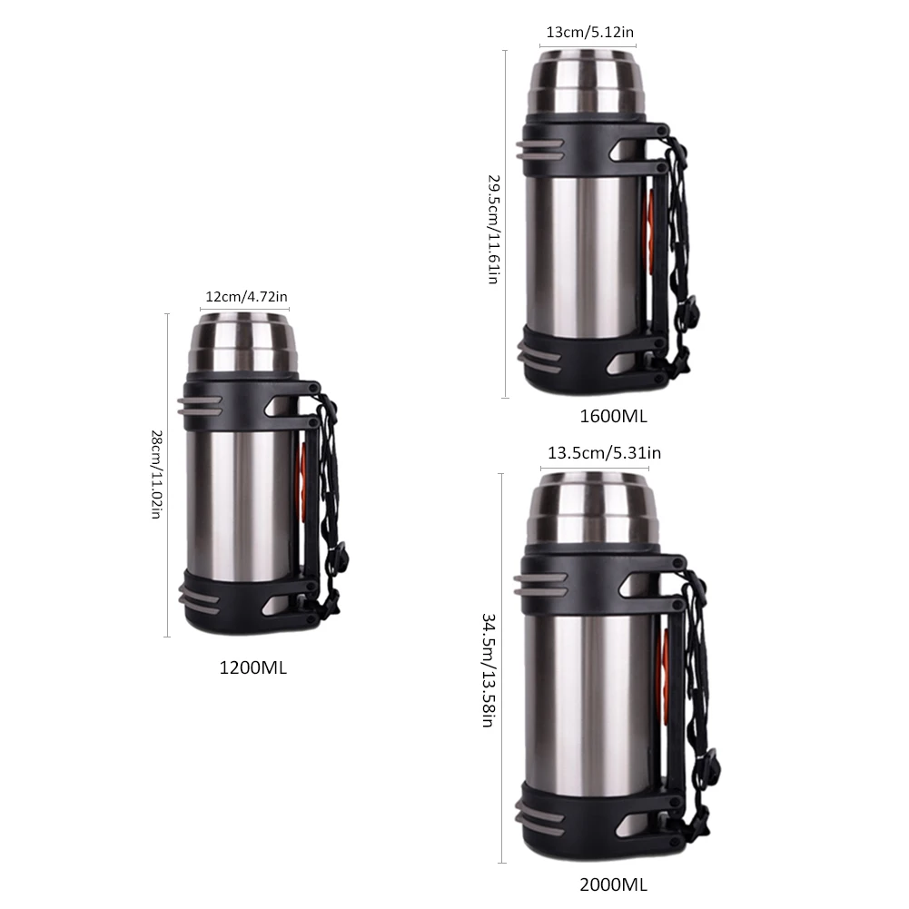 Vacuum Flask Double Wall Stainless Steel Thermos Insulated Sports Water Bottle Mug Cup Portable Stainless Steel Sports Bottle