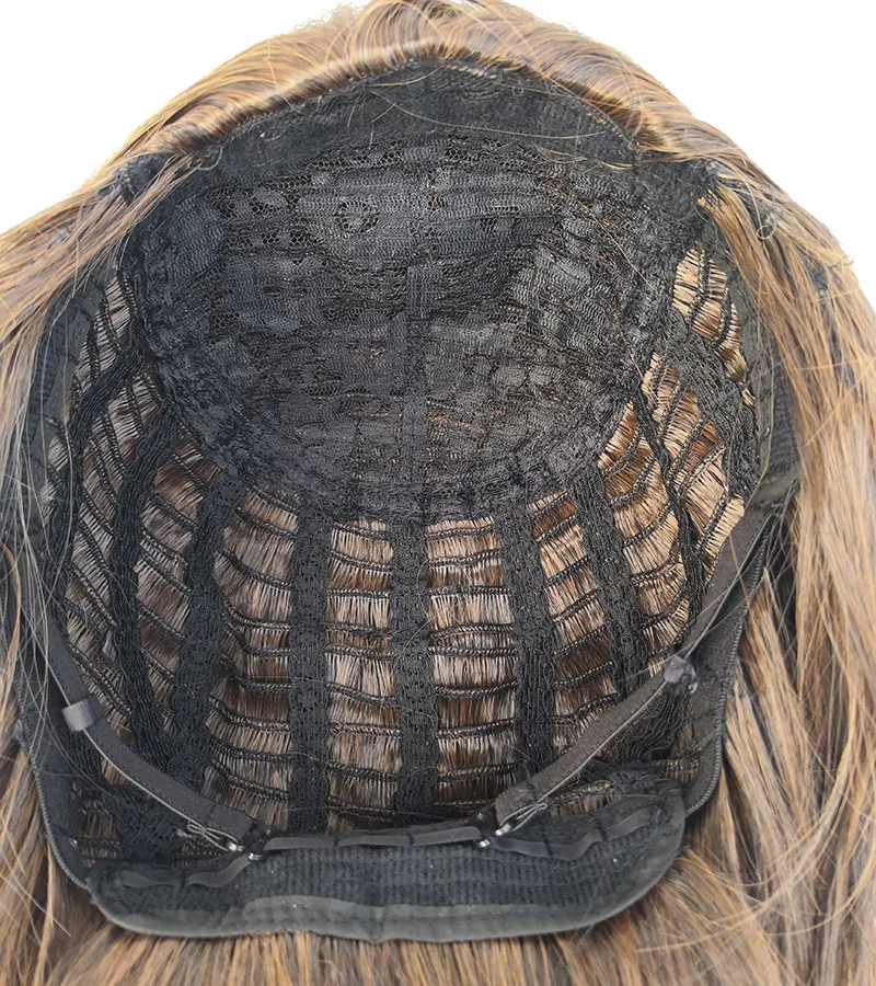 Игра Sallyface Ларри 65 см длинные коричневые смешанные Жаростойкие волосы косплей костюм парик+ Бесплатный парик шапка