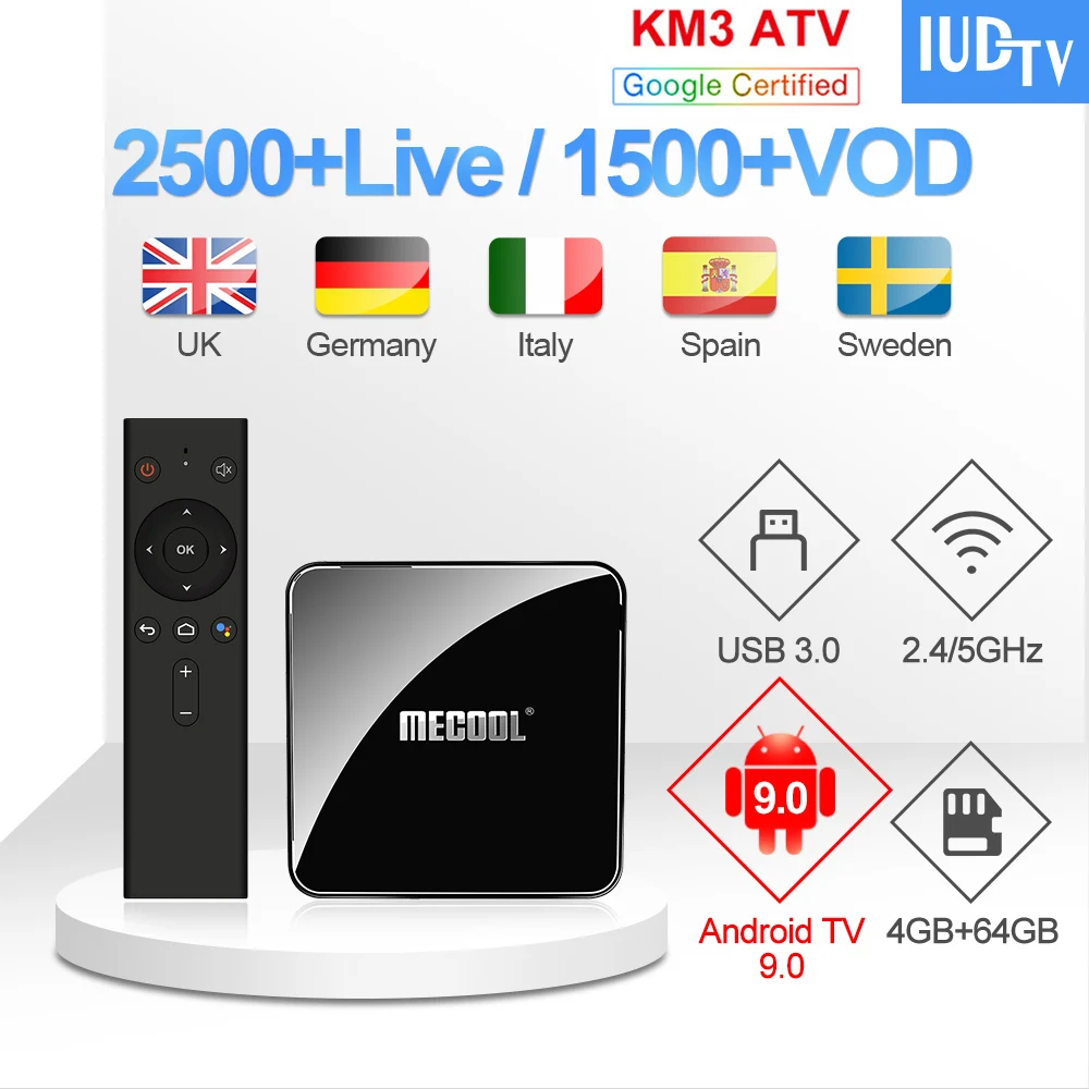 

IPTV Italian UK Spanish KM3 ATV Box 1 year IPTV IUDTV Code Greek Swedish IPTV Subscription Europe India IP TV Spain Italy EX-YU