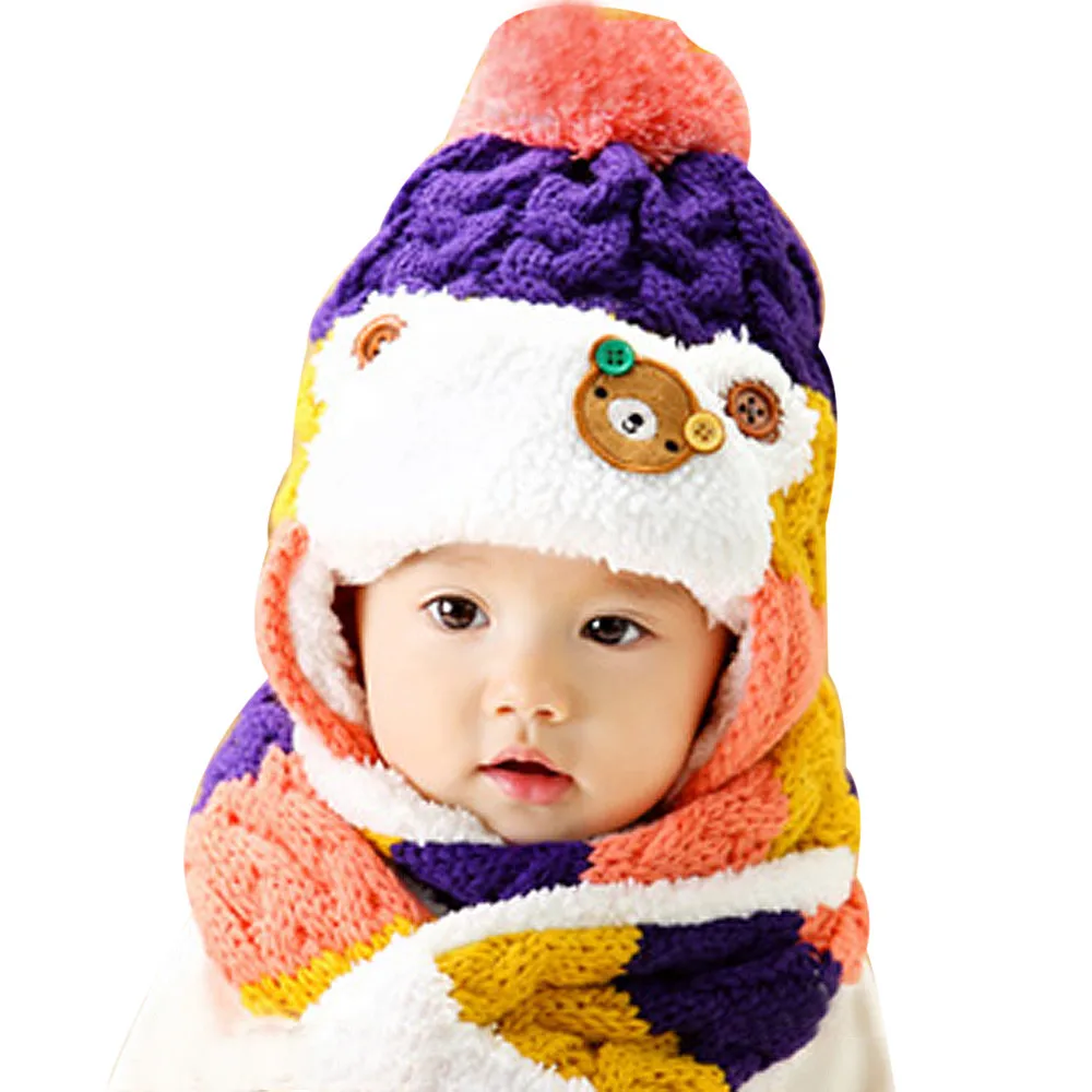 Newborn Baby Boy Girl Knitted Baby Cartoon Hats Baby Hats ...