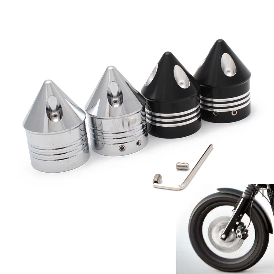 

Заостренный конец стиль 29 мм передняя ось крышка Гайка Крышка Болт черный/Хром Алюминий для Harley Choppers Honda Suzuki Kawasaki Yamaha