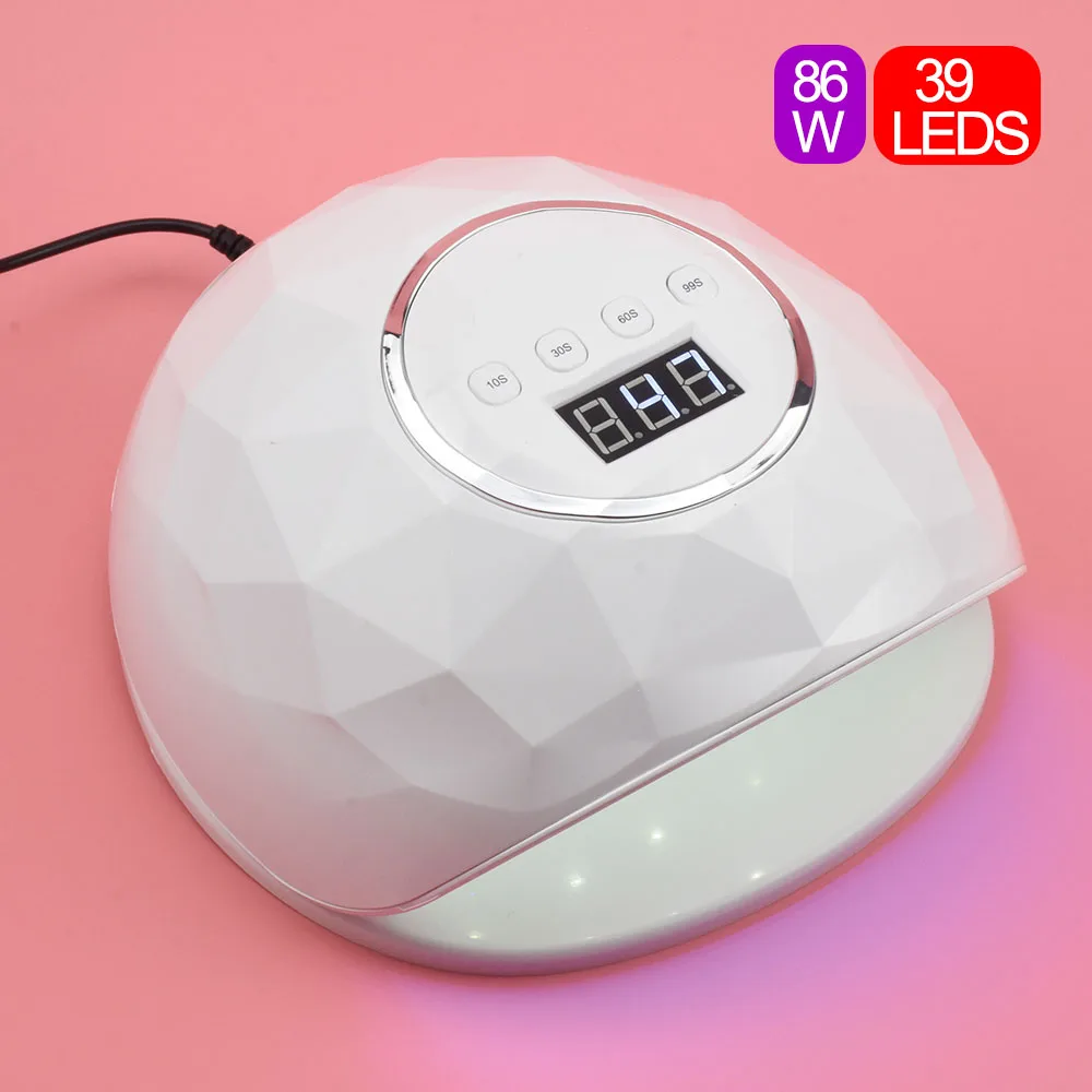 

72W Nail Dryer UV LED Nail Lamp Gel Polish Curing Lamp SUN Light with Bottom 30s/60s Timer LCD Display Lamp for Nail Dryer