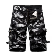 Камуфляжные мужские Новые мужские повседневные шорты одежда мужские свободные рабочие шорты мужские военные короткие женские укороченные брюки больших размеров карго шорты