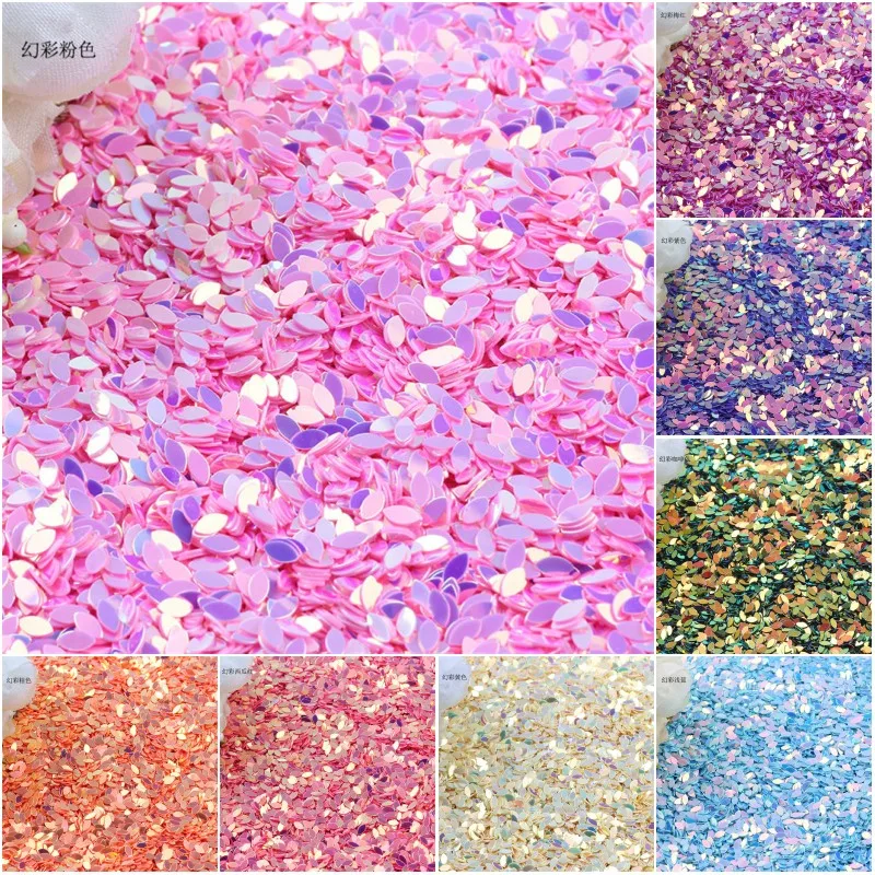 

2*4mm Brilliant Horse Eyes Shape Sequins Paillettes Mini Rice Sequin for Nail Art Beauty Slime DIY Accessories 20g/lot