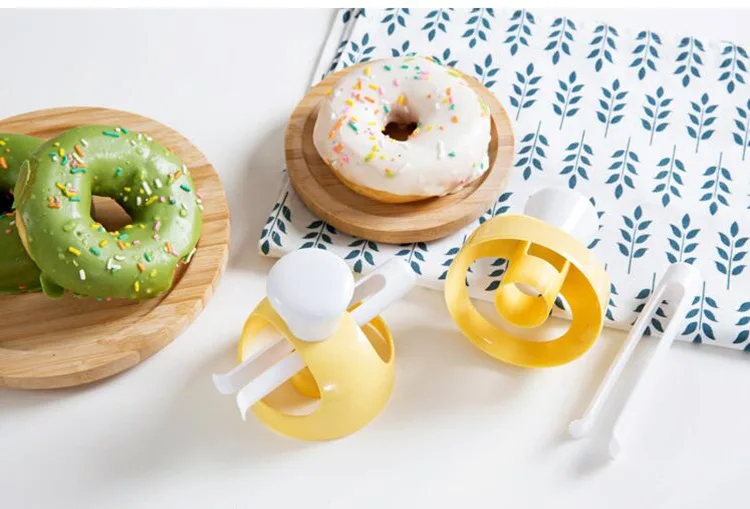 ABS пластик DIY пончики производитель плесень помадка десерты хлеб резак формы украшения торта инструменты кухонные аксессуары