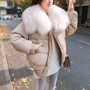 

Women's Down Jacket Winter Jacket Women Clothes 2020 Large Fur Collar Korean Coats and Jackets Women Parka Chaqueta Mujer MY3231
