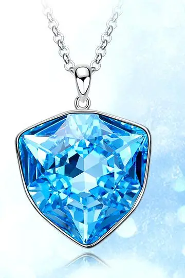 

YTF125 925 Silver Girl Necklace Birthday Wedding Party Couple Gifts