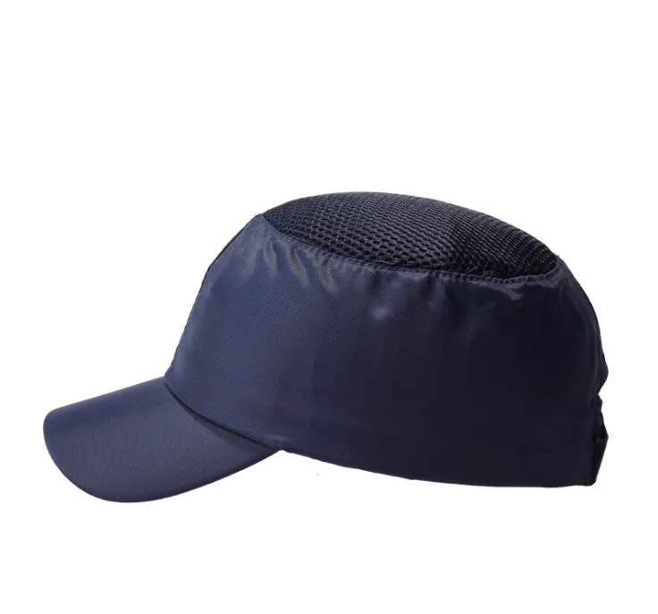 Bump cap рабочий защитный шлем дышащий защитный анти-ударные облегченные каски модная повседневная Солнцезащитная шляпа - Цвет: navy blue