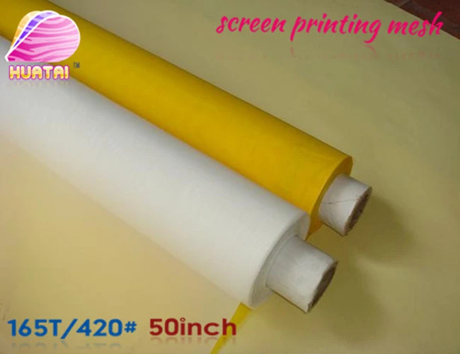 

polyester silk screen mesh 165T(420#)*127CM(50" width )good quality free shipping with fast delivery