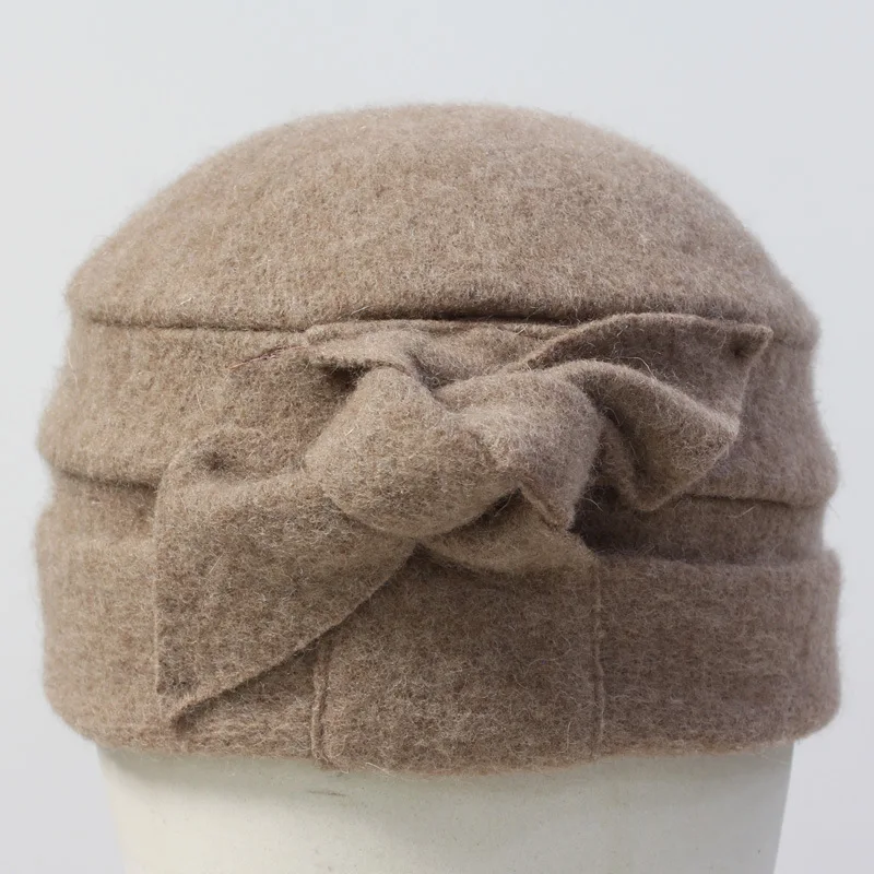 

2018 New Korean Women Fasion Top Grade Wool Floral Beret Hats Casual Lady Bonnet Hat High Quality 6 Colors